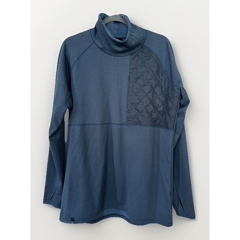 New Flylow Women's Sondra Fleece Pullover Midlayer 6100 in Blue XL
